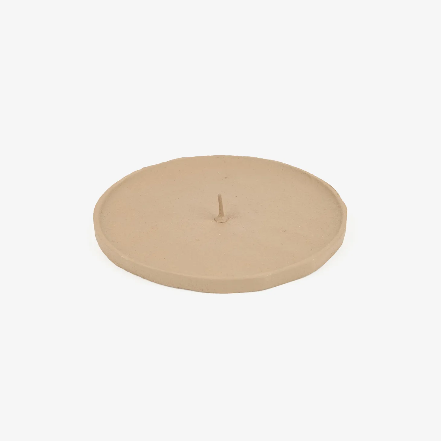 Portavelas beige 11cm
