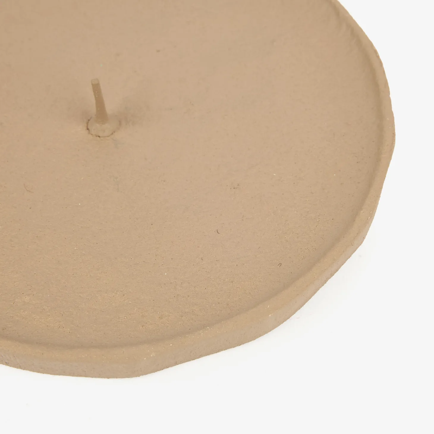Portavelas beige 11cm