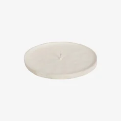 Portavelas de aluminio blanco Ø10cm