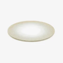 Portavelas de cristal dorado con purpurina Ø15cm