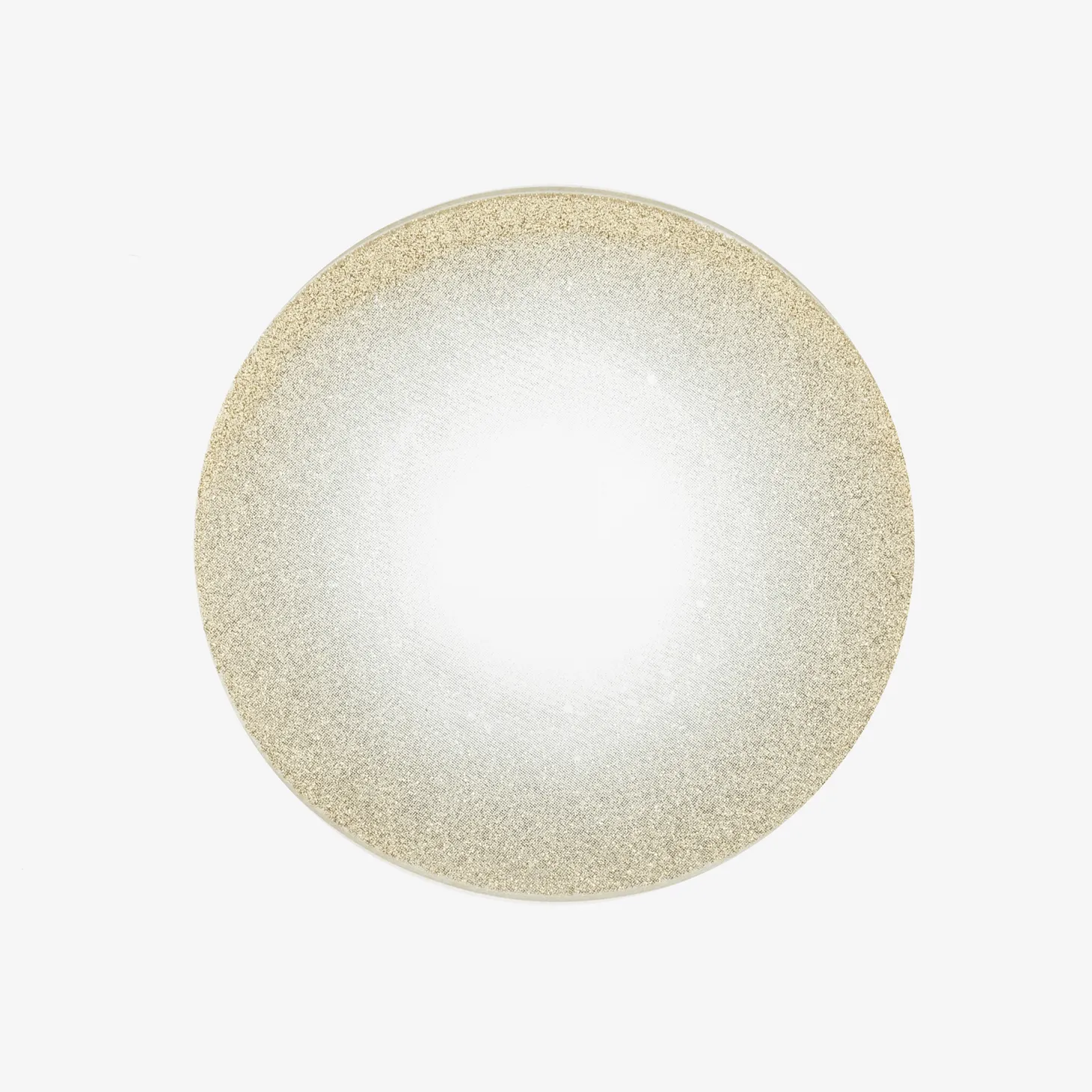 Portavelas de cristal dorado con purpurina Ø15cm