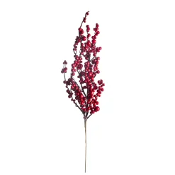 Rama frutos rojos Navidad 65cm