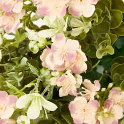 Ramo de flores pequeñas artificiales fucsia 40cm