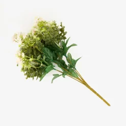 Ramo de flores pequeñas artificiales blanco 40cm