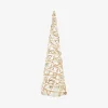 Árbol decorativo con luz LED gris 40cm