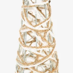 Árbol decorativo con luz LED gris 40cm
