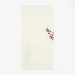 Servilleta blanca bordado Cascanueces 45x45cm