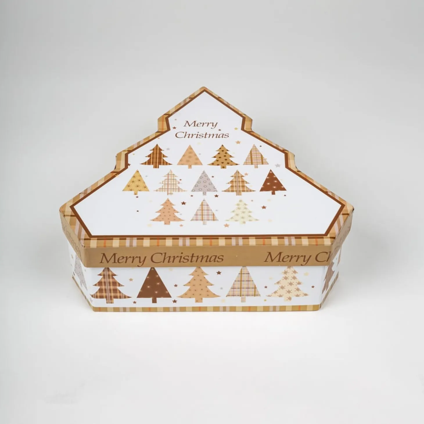 Set de 6 bolas decorativas doradas Árboles 7,5cm