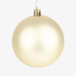 Set de 6 bolas decorativas doradas Ø8cm