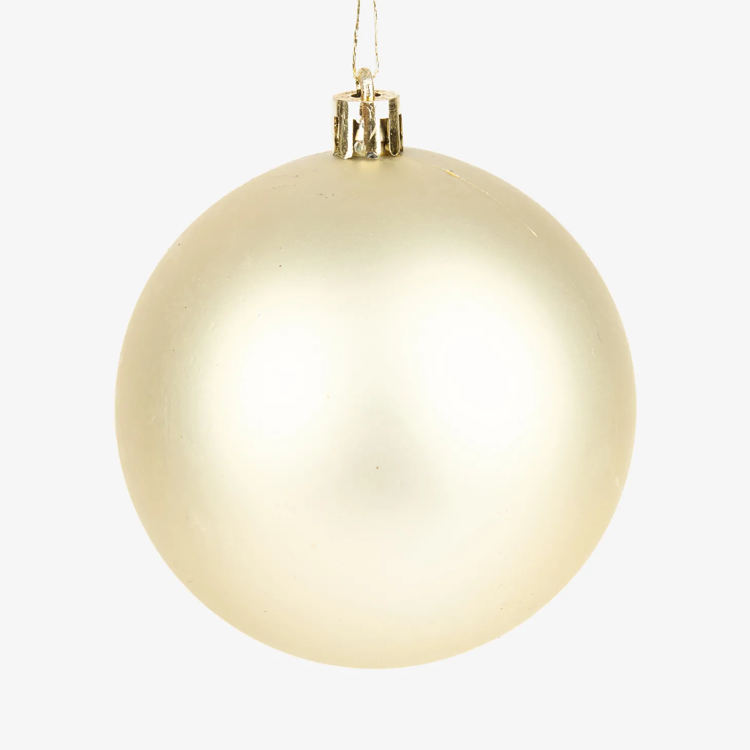 Set de 6 bolas decorativas doradas Ø8cm