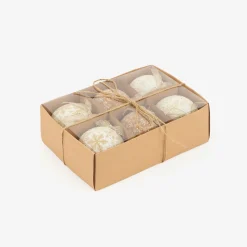 Set de 6 bolas decorativas doradas Ø7,5cm