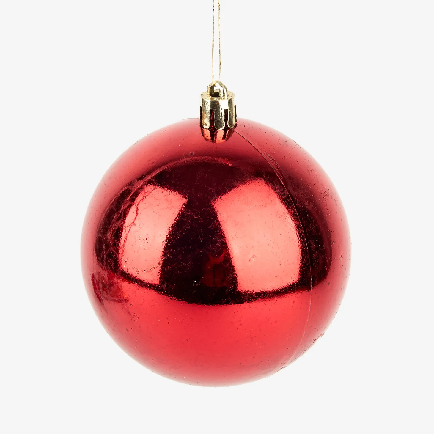 Set de 6 bolas decorativos rojas Ø8cm