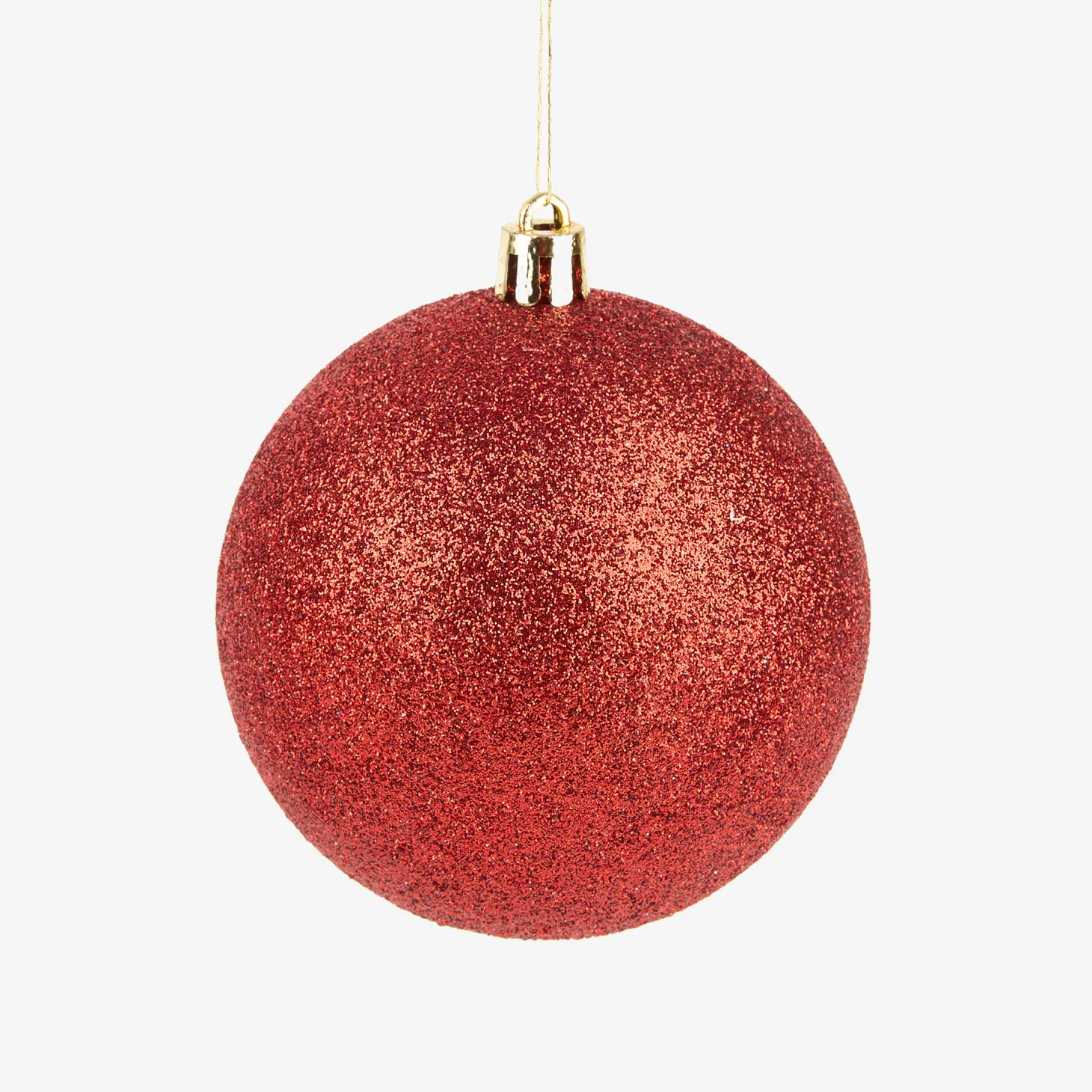 Set de 6 bolas decorativos rojas Ø8cm