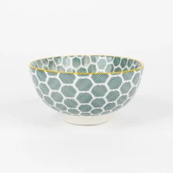 Set de 4 boles de porcelana en varios colores Okinawa Ø13cm