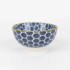 Set de 4 boles de porcelana en varios colores Okinawa Ø13cm