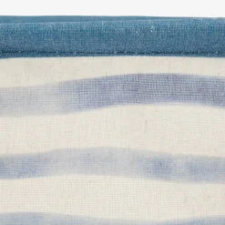 Set de 3 cestas de rayas azules Blue