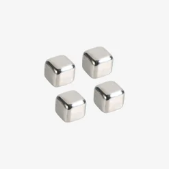 Set de 4 cubitos de acero inoxidable