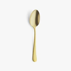 Set de 12 cucharas de café de acero inoxidable dorado 14cm Zafra