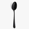Set de 12 cucharas de mesa de acero inoxidable negro 21cm Zafra