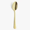 Set de 12 cucharas de mesa de acero inoxidable dorado 21cm Zafra