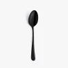 Set de 12 cucharas de postre de acero inoxidable negro 19cm Zafra