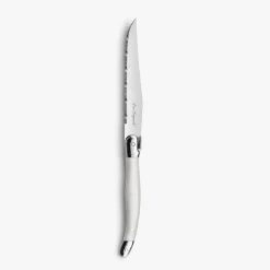 Set de 6 cuchillos chuleteros de acero inoxidable blanco Elix
