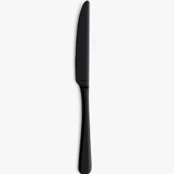 Set de 12 cuchillos de mesa de acero inoxidable negro 24cm Zafra