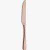 Set de 12 cuchillos de mesa de acero inoxidable cobre 24cm Zafra
