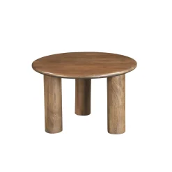 Set de 2 mesas auxiliares de madera Munich Ø60/45cm Clau&Chloe