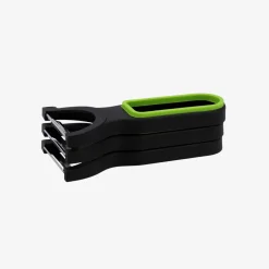 Set de 3 peladores negro y verde 19x10x5cm