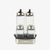Set de 4 piezas aceitera/vinagrera de cristal 270ml