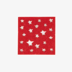 Set de 4 posavasos fieltro Estrellas 10x10cm