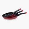 Set de 3 sartenes aluminio prensado Sabor 18/22/26cm Pyrex