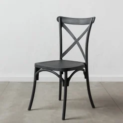 Set de 4 sillas de comedor gris oscuro Cassie 48x43x91cm