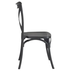 Set de 4 sillas de comedor gris oscuro Cassie 48x43x91cm