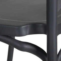 Set de 4 sillas de comedor gris oscuro Cassie 48x43x91cm