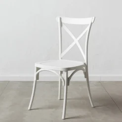 Set de 4 sillas de comedor blanco Cassie 48x43x91cm