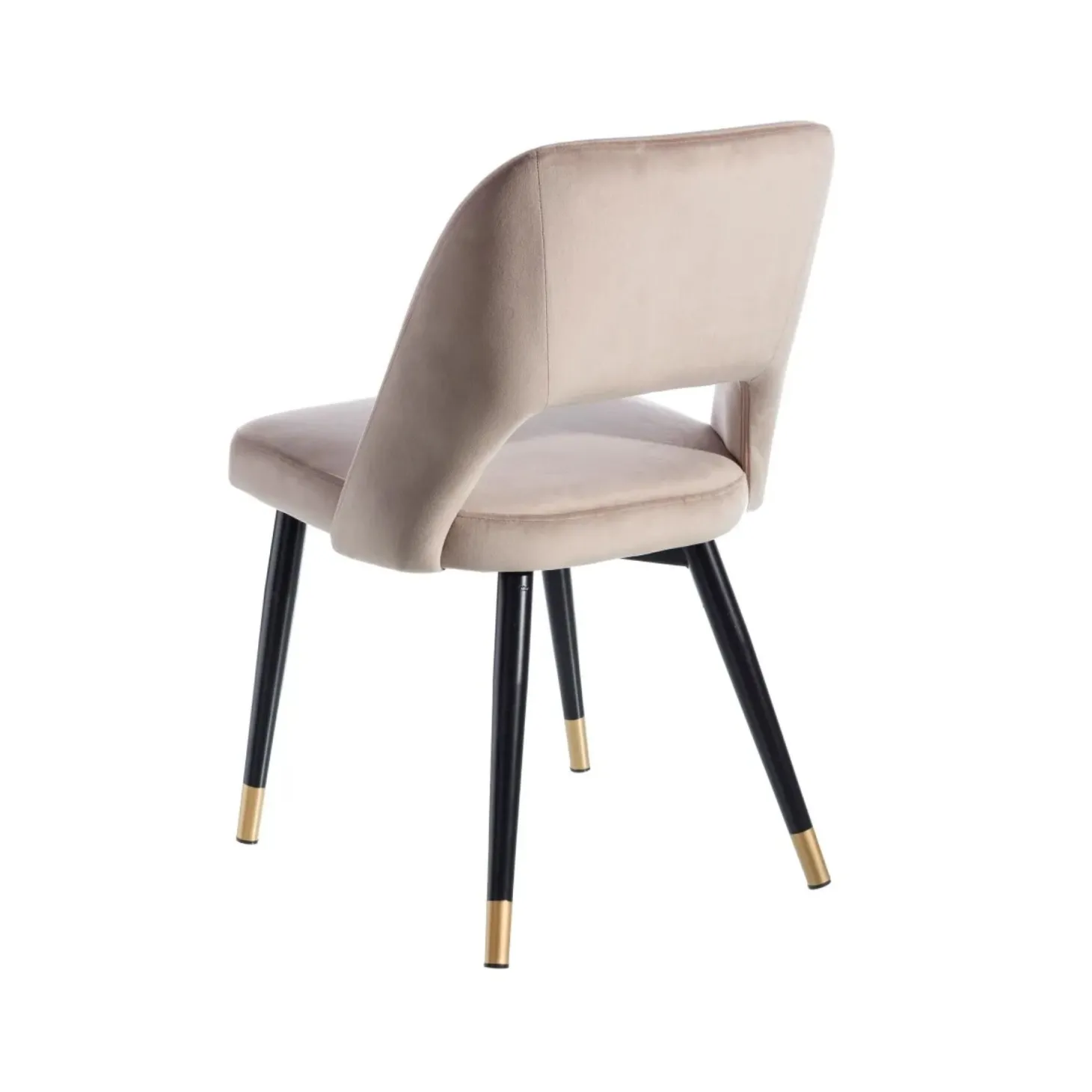Set de 2 sillas de comedor velvet gris Mayah 56x49x83cm