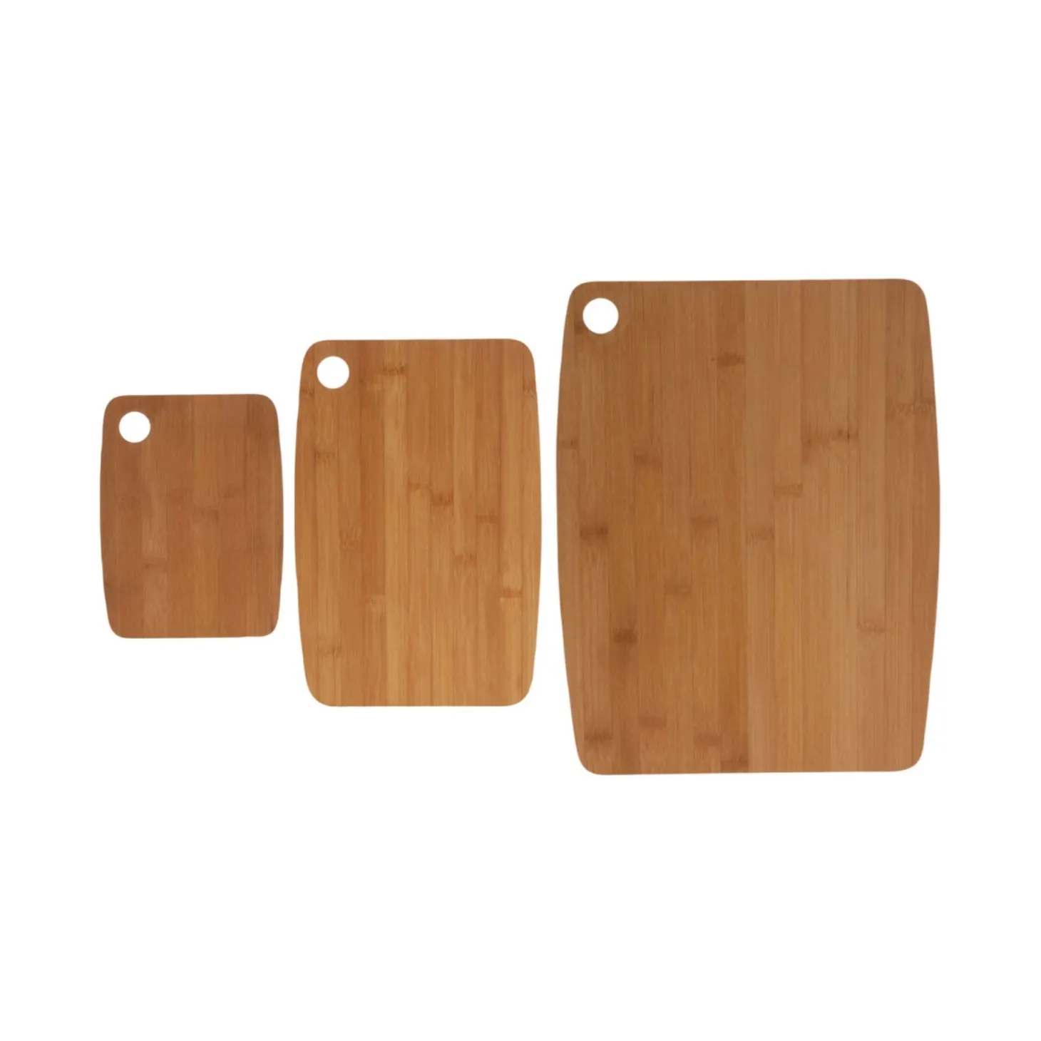Set de 3 tablas de cortar de bambú