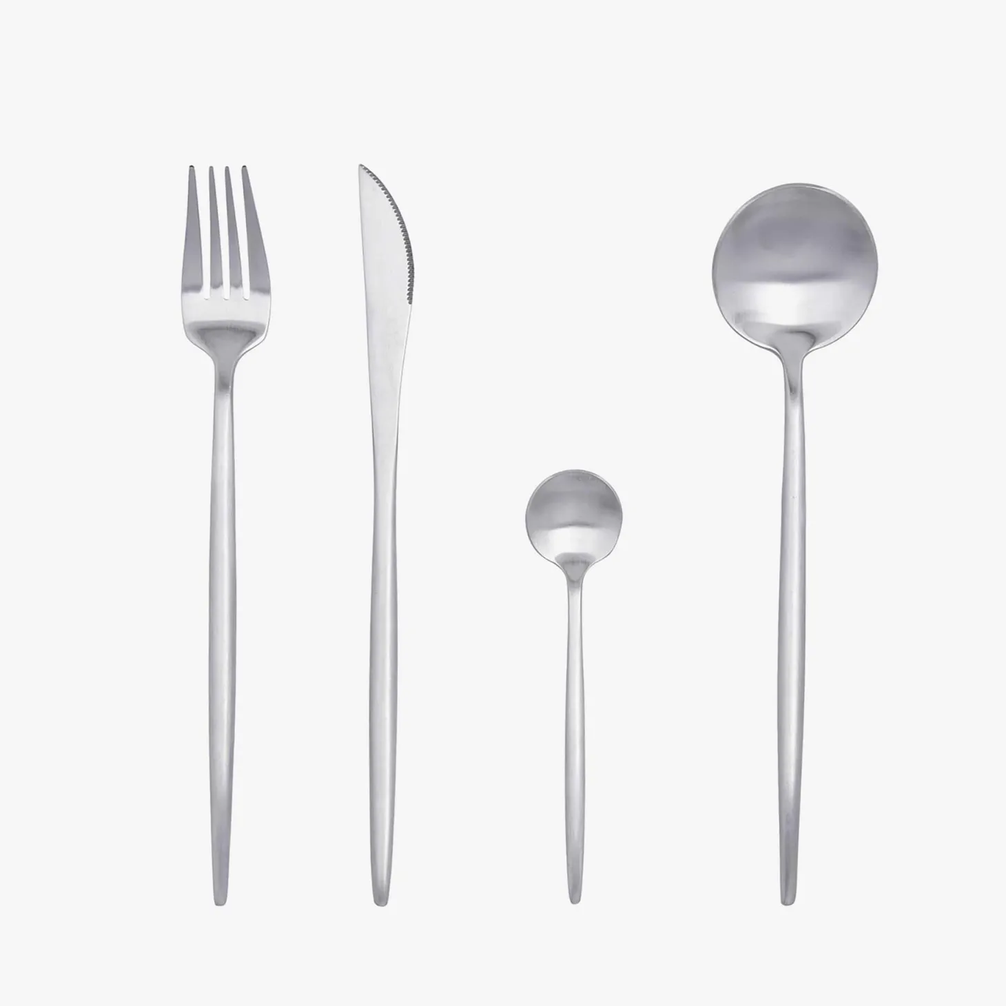 Set de 6 tenedores de mesa de acero inoxidable 19cm Sira