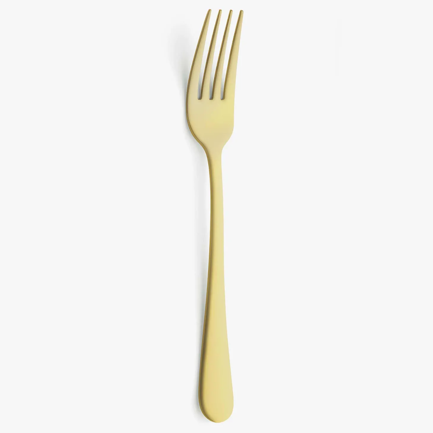 Set de 12 tenedores de mesa de acero inoxidable dorado 22cm Zafra