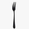 Set de 12 tenedores de mesa de acero inoxidable negro 22cm Zafra