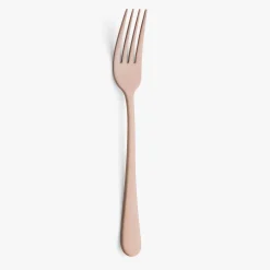 Set de 12 tenedores de mesa de acero inoxidable cobre 22cm Zafra