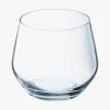 Set de 4 vasos de vidrio transparente Vinetis 36cl