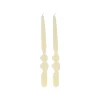 Set de 2 velas candelabro blanco 26cm