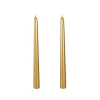 Set de 2 velas candelabro oro 25cm