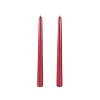 Set de 2 velas para candelabro rojo 25cm