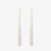 Set de 2 velas para candelabro crema 25cm