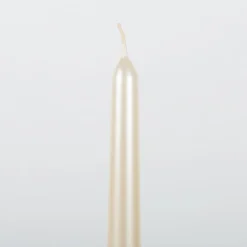 Set de 2 velas para candelabro crema 25cm