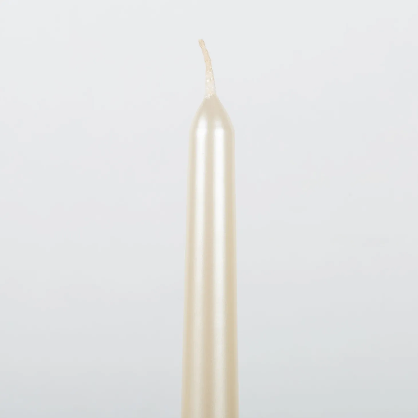 Set de 2 velas para candelabro crema 25cm